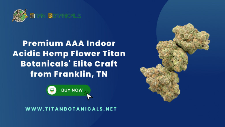 Buy Premium AAA Indoor Acidic Hemp Flower by Titan Botanicals