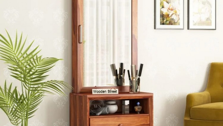 Smart Storage Solutions: Explore Dressing Tables with Drawers and Cabinets