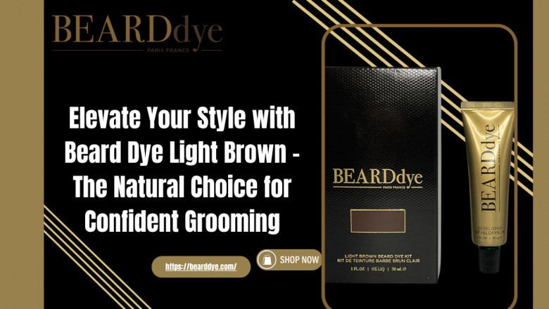 Elevate Your Style with Beard Dye Light Brown – The Natural Choice for Confident Grooming