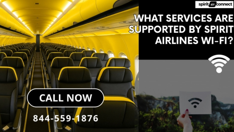 What Services Are Supported by Spirit Airlines Wi-Fi?