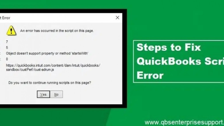 How to Rectify Script Error in QuickBooks Desktop?