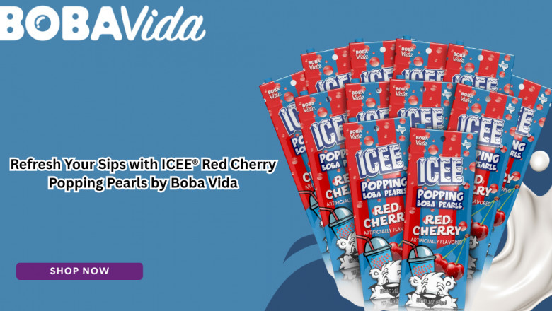 Refresh Your Sips with ICEE® Red Cherry Popping Pearls by Boba Vida