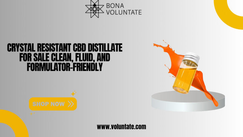 Crystal Resistant CBD Distillate for Sale | Voluntate