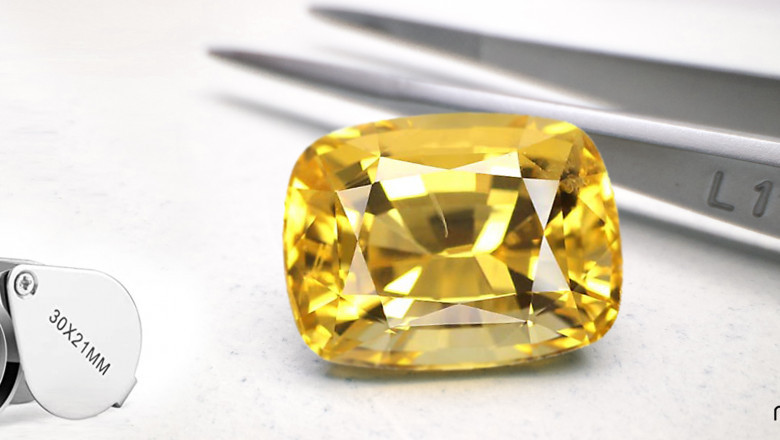 Buy 100 Carat Yellow Sapphire At Navratan Gemstone