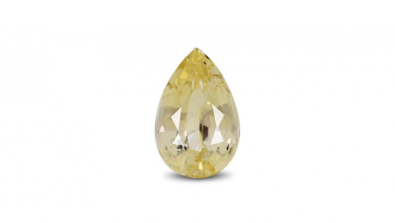 Pear Shape Yellow Sapphire – Elegance with a Divine Drop