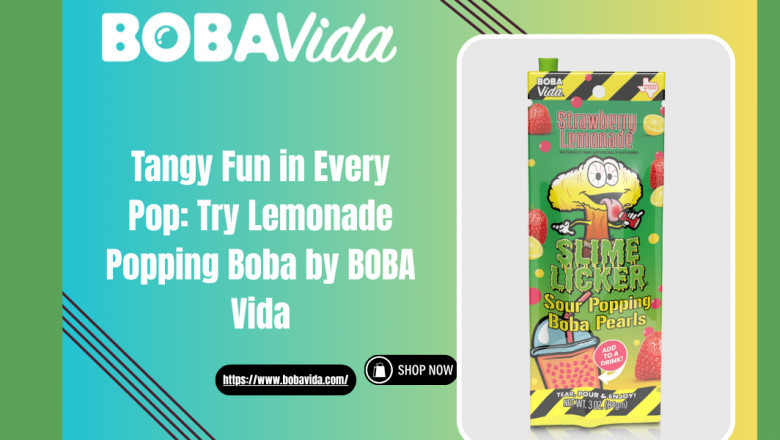 Tangy Fun in Every Pop: Try Lemonade Popping Boba by BOBA Vida
