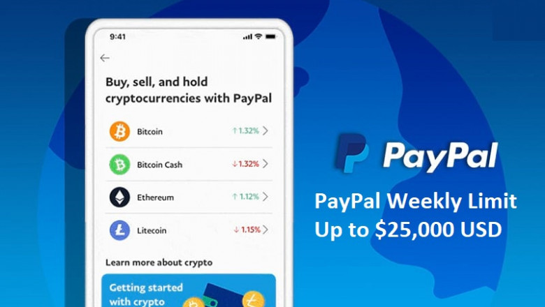 What is the weekly transfer limit for PayPal?