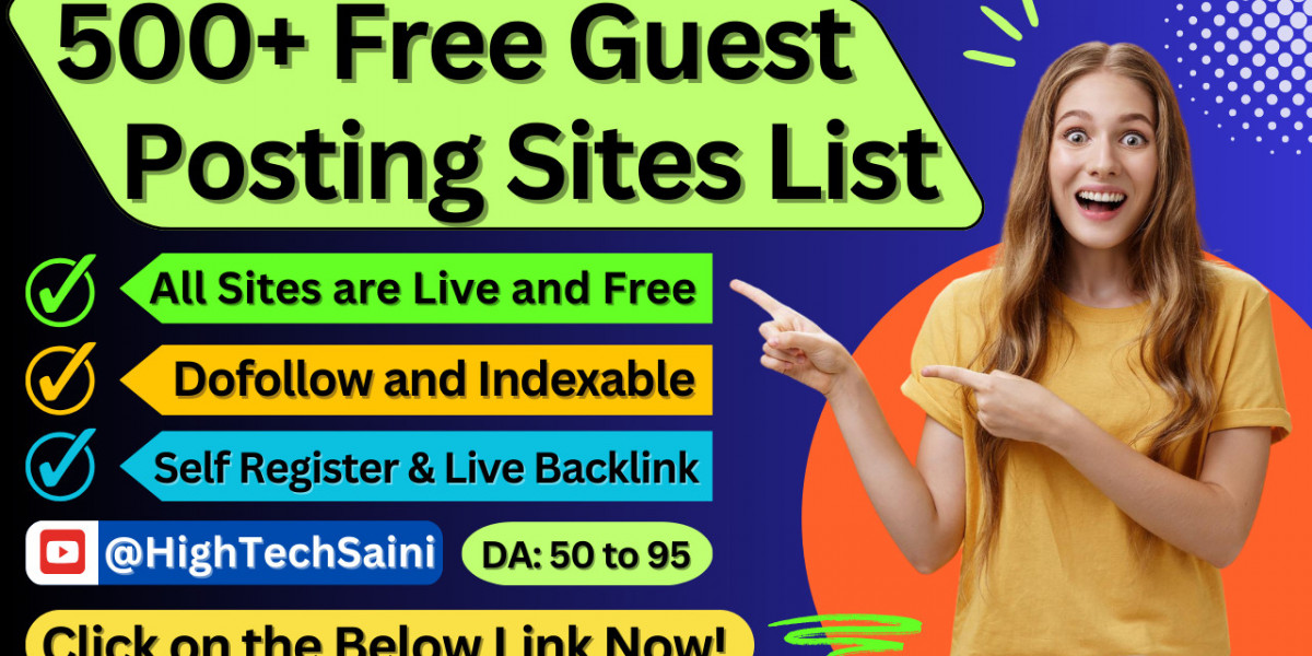 500 Free Guest Posting Sites Self Register High Traffic 2024