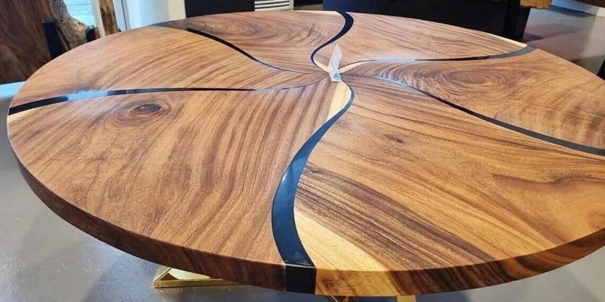 The Printed Epoxy Table Trend That's Redefining Home Décor