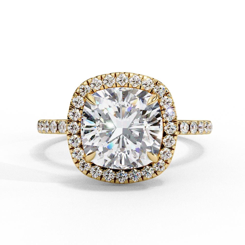 Cushion Cut Halo Engagement Rings – Timeless Elegance