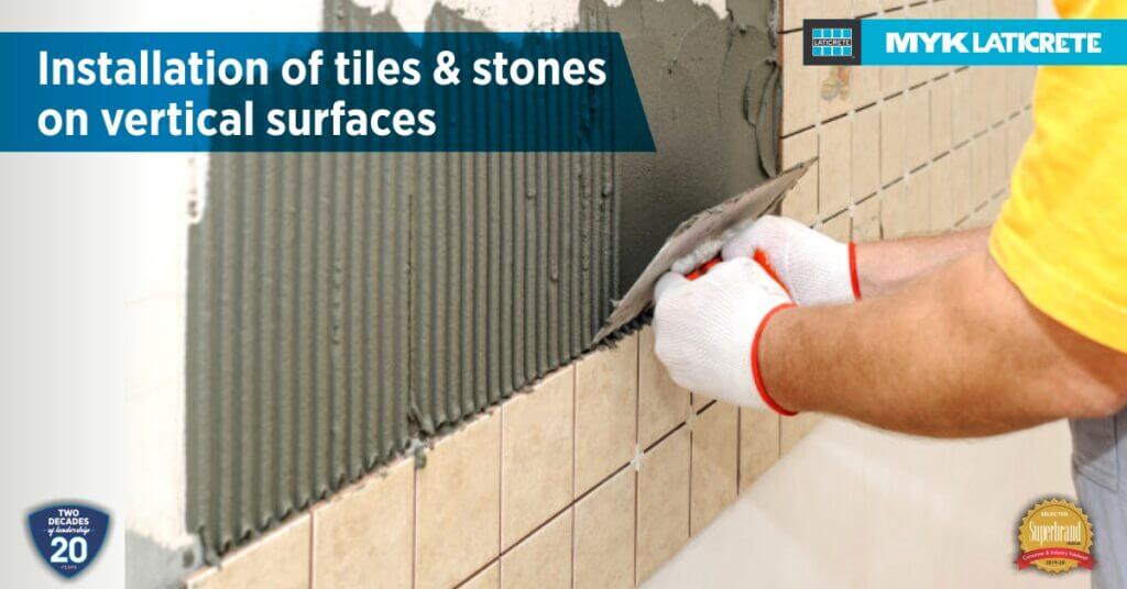 How to prepare a wall for tiling and the importance of using a notched trowel - MYK Laticrete