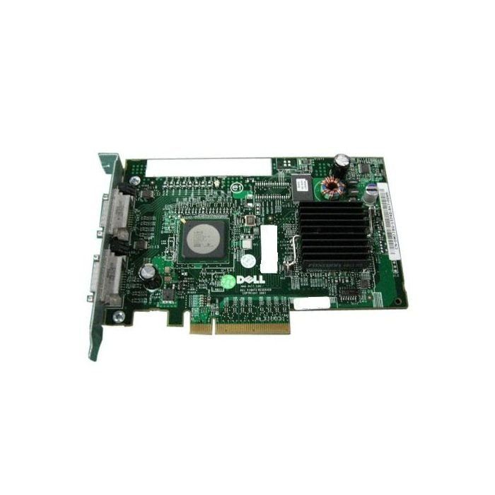 FD467 - Dell PERC 5/E 8-Ports SAS 3Gb/s Dual Channel PCI-Express x8 SAS Controller Card - Tech Seller USA